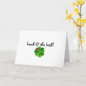 セントパトリックの日の挨拶状 カード (黄色い花)