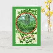 セントパトリックの日の挨拶 カード (黄色い花)