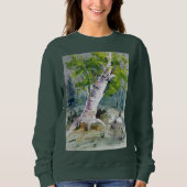 セントパトリックの日の樺の木のスエットシャツ スウェットシャツ (正面)