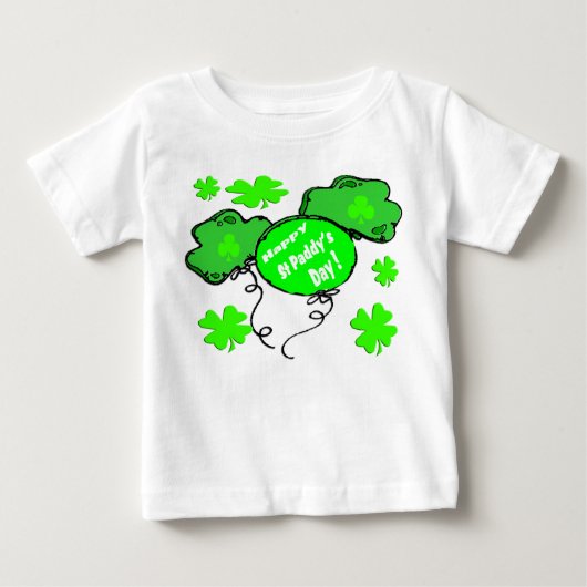 セントパトリックの日の気球 ベビーTシャツ (正面)
