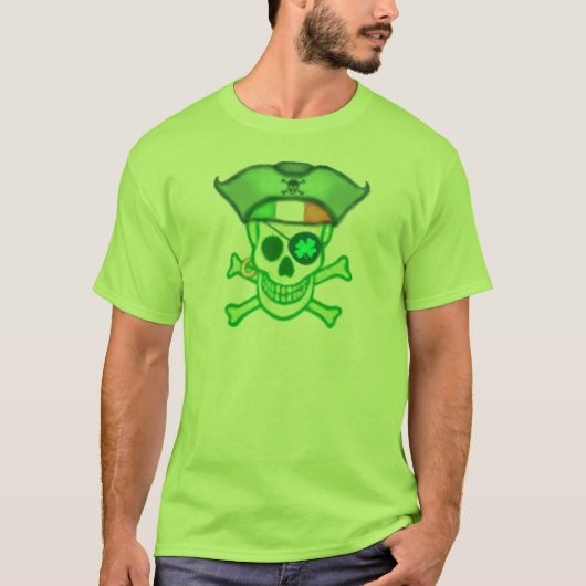 セントパトリックの日の海賊人のTシャツ Tシャツ (正面)