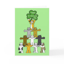 セントパトリックの日の猫たち