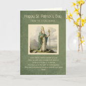 セントパトリックの日の祈りの言葉と賛美の カード (黄色い花)