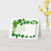 セントパトリックの日の結婚式 カード (黄色い花)