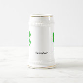 セントパトリックの日の緑のクローバー-ビールコップ ビールジョッキ (中央)