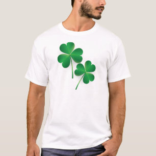 セントパトリックの日の緑のシャムロック Tシャツ