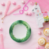 セントパトリックの日の緑の水色リース ペーパーボウル (パーティー)