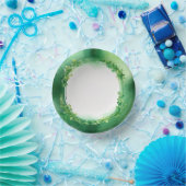 セントパトリックの日の緑の水色リース ペーパーボウル (パーティー)