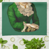 セントパトリックの日の緑を身に着けていること キッチンタオル (折り畳み)