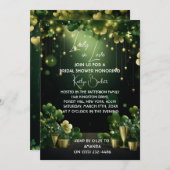 セントパトリックの日の花嫁シャワー　グリーンの招待状 招待状 (正面/裏面)