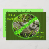 セントパトリックの日の蛇お断りの招待状 招待状 (正面/裏面)