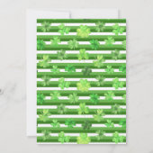 セントパトリックの日の誕生日パーティー招待状 招待状 (裏面)