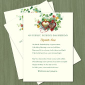 セントパトリックの日の誕生日祝福シャムロック カード