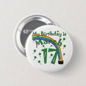 セントパトリックの日の誕生日 缶バッジ (正面&裏面)