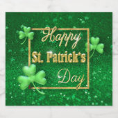 セントパトリックの日の金ゴールドシャムロック ビールラベル (シングルラベル)