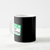 セントパトリックの日の面白いグッズ Hello My Name Is Pat Mccrotc コーヒーマグカップ (正面左)