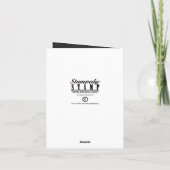 セントパトリックの日の黒板シャムロック カード (裏面)