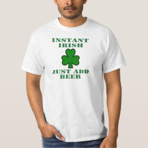 セントパトリックの日の「即刻のアイルランド語は、ちょうどBEERを加えま Tシャツ