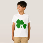 セントパトリックの日は幸運な安全ピンの子供にティーを得ます Tシャツ (正面フル)