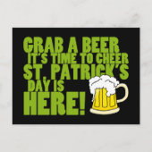 セントパトリックの日への応援 ポストカード (正面)