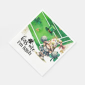 セントパトリックの日をテーマにしたテニス スタンダードランチョンナプキン (角)