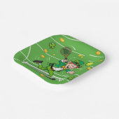 セントパトリックの日をテーマにしたテニス ペーパープレート (傾斜あり)