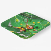 セントパトリックの日をテーマにしたテニス ペーパープレート (傾斜あり)