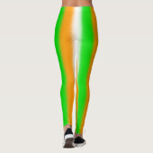 セントパトリックの日アイリッシュカラー：オレンジグリーンホワイト レギンス (裏面)