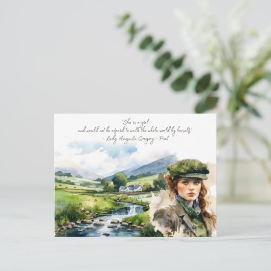 セントパトリックの日アイリッシュガールアイリッシュ引用文 シーズンポストカード (スタンド正面)