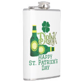 セントパトリックの日アイリッシュグリーンラッキーシャムロック フラスク (右)