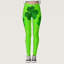 セントパトリックの日アイリッシュシャムロックネオングリーンガーリー