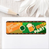 セントパトリックの日アイリッシュシャームロックパーティー ラベル (インサイチュ)