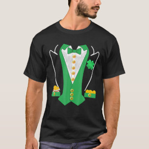 セントパトリックの日アイリッシュタキシード子供レプレシャン Tシャツ
