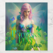 セントパトリックの日アイリッシュフェアウィズクローバー詳細 ワインラベル (シングルラベル)