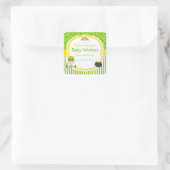 セントパトリックの日アイリッシュホリデーボーイ赤ちゃんシャワー スクエアシール (バッグ)