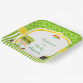 セントパトリックの日アイリッシュホリデーボーイ赤ちゃんシャワー ペーパープレート (傾斜あり)