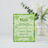 セントパトリックの日アイリッシュ結婚の応答カード 出欠カード (スタンド正面)