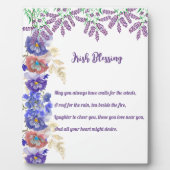 セントパトリックの日アイリッシュ賛美ズフローラコラージュ フォトプラーク (正面)