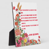 セントパトリックの日アイリッシュ賛美ズフローラコラージュ フォトプラーク (側面)