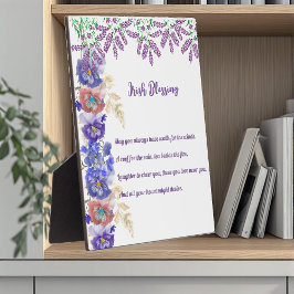 セントパトリックの日アイリッシュ賛美ズフローラコラージュ フォトプラーク