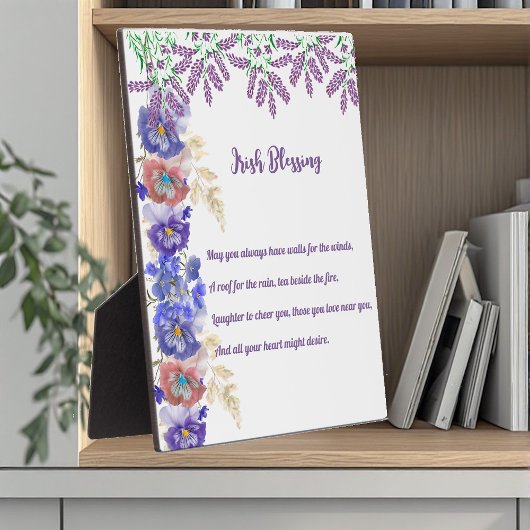 セントパトリックの日アイリッシュ賛美ズフローラコラージュ フォトプラーク