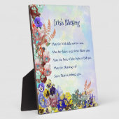 セントパトリックの日アイリッシュ賛美ズフローラコラージュ フォトプラーク (側面)