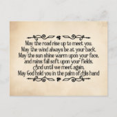 セントパトリックの日アイリッシュ賛美ズ・メイ・ザ・ロード ポストカード (正面)