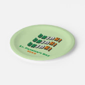 セントパトリックの日アイルランドかわいおもしろいい飲み ペーパープレート (アングル)