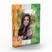 セントパトリックの日アイルランドのシャムロック国旗の写真フレーム フォトブロック (左)