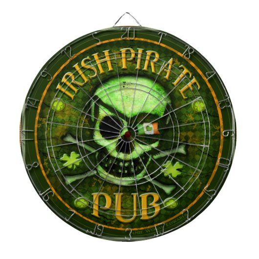 セントパトリックの日アイルランドのプロファイルされたインクダーツボード ダーツボード (正面)