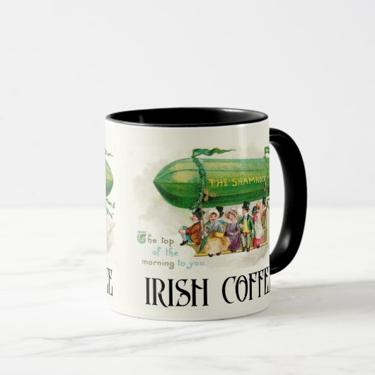 セントパトリックの日アイルランドアイリッシュコーヒーカラフルおもしろい マグカップ (正面右)