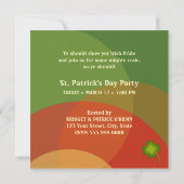 セントパトリックの日アイルランドパーティの招待状 招待状 (裏面)