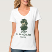 セントパトリックの日アイルランドヴィンテージラッキーシャムロック Tシャツ (正面)