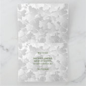 セントパトリックの日アイルランド国旗のクローバーの写真フレーム カード (内部)